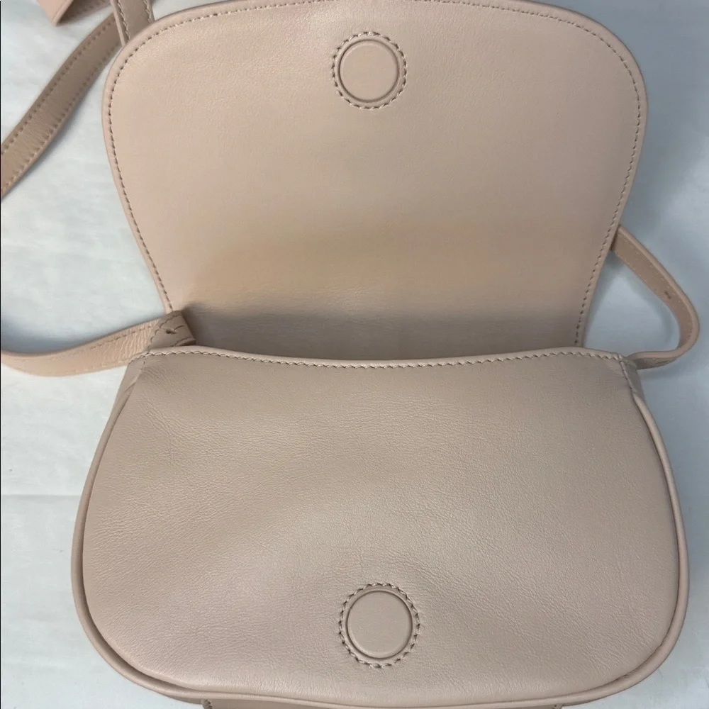 McQueen Mini T-Bar Leather Shoulder Crossbody Bag – Blush Pink – NIB - Picture 7 of 11